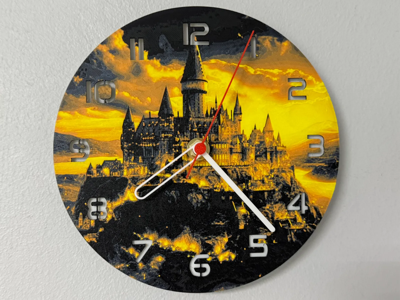 Wall / Desk Clock Harry Potter Hogwarts castle