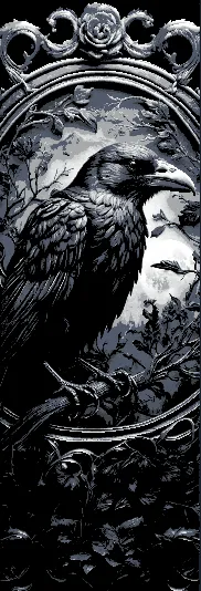 Carvings Raven and the Midnight Moon - 3 Bookmarks