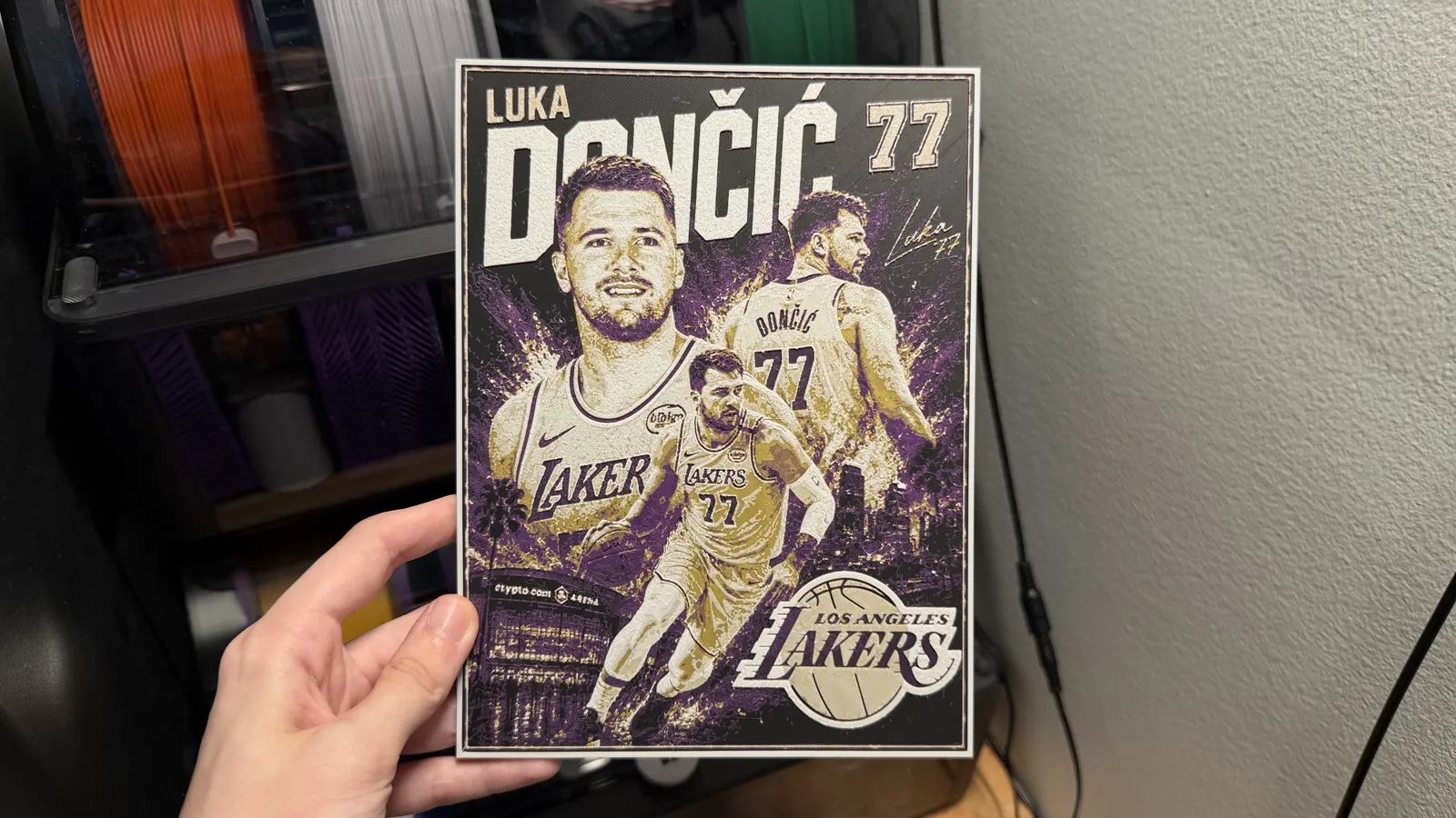 Luka Dončić Poster HueForge