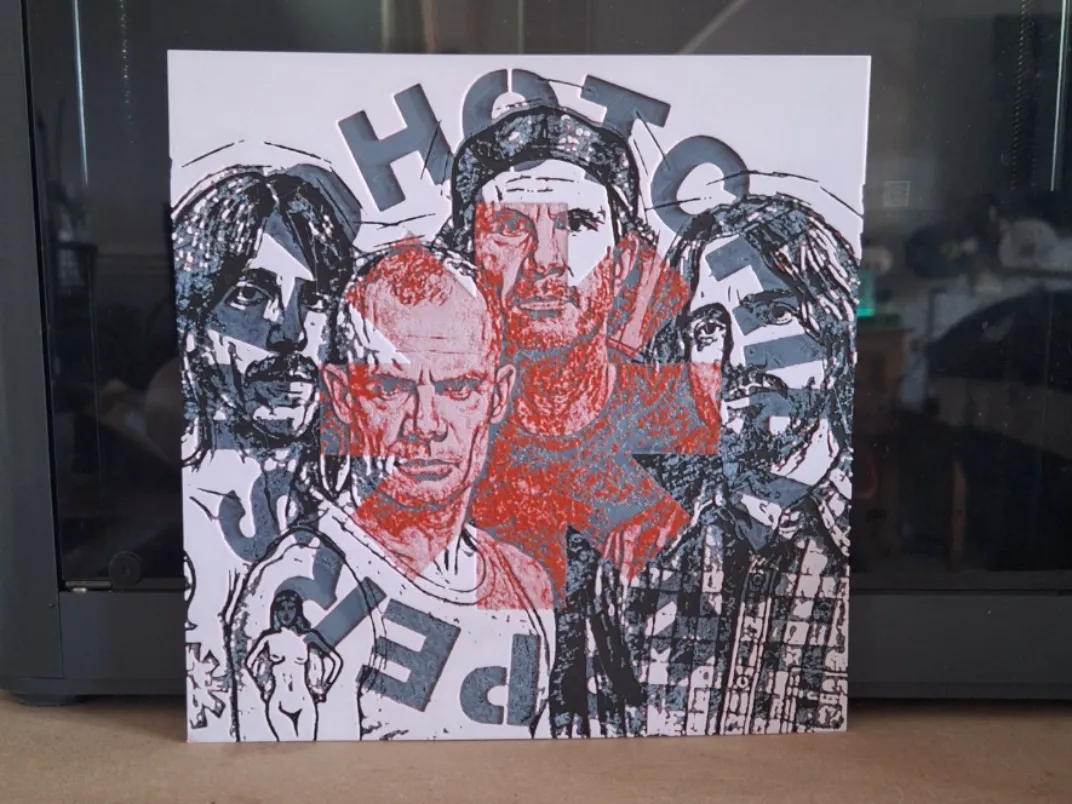 Red Hot Chilli Peppers - 3 colour Hueforge