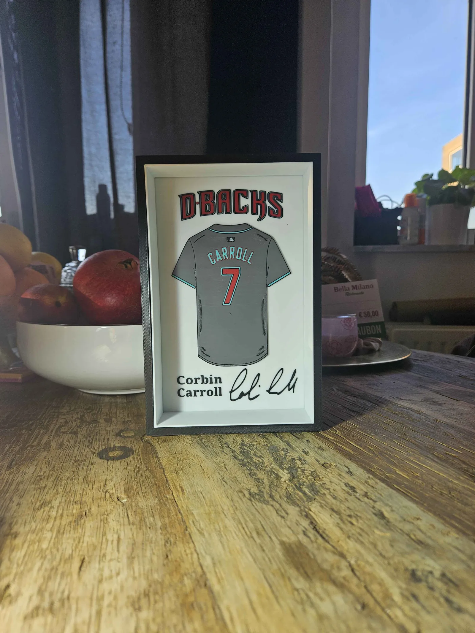 Arizona Diamondbacks Corbin Carrol Jersey display