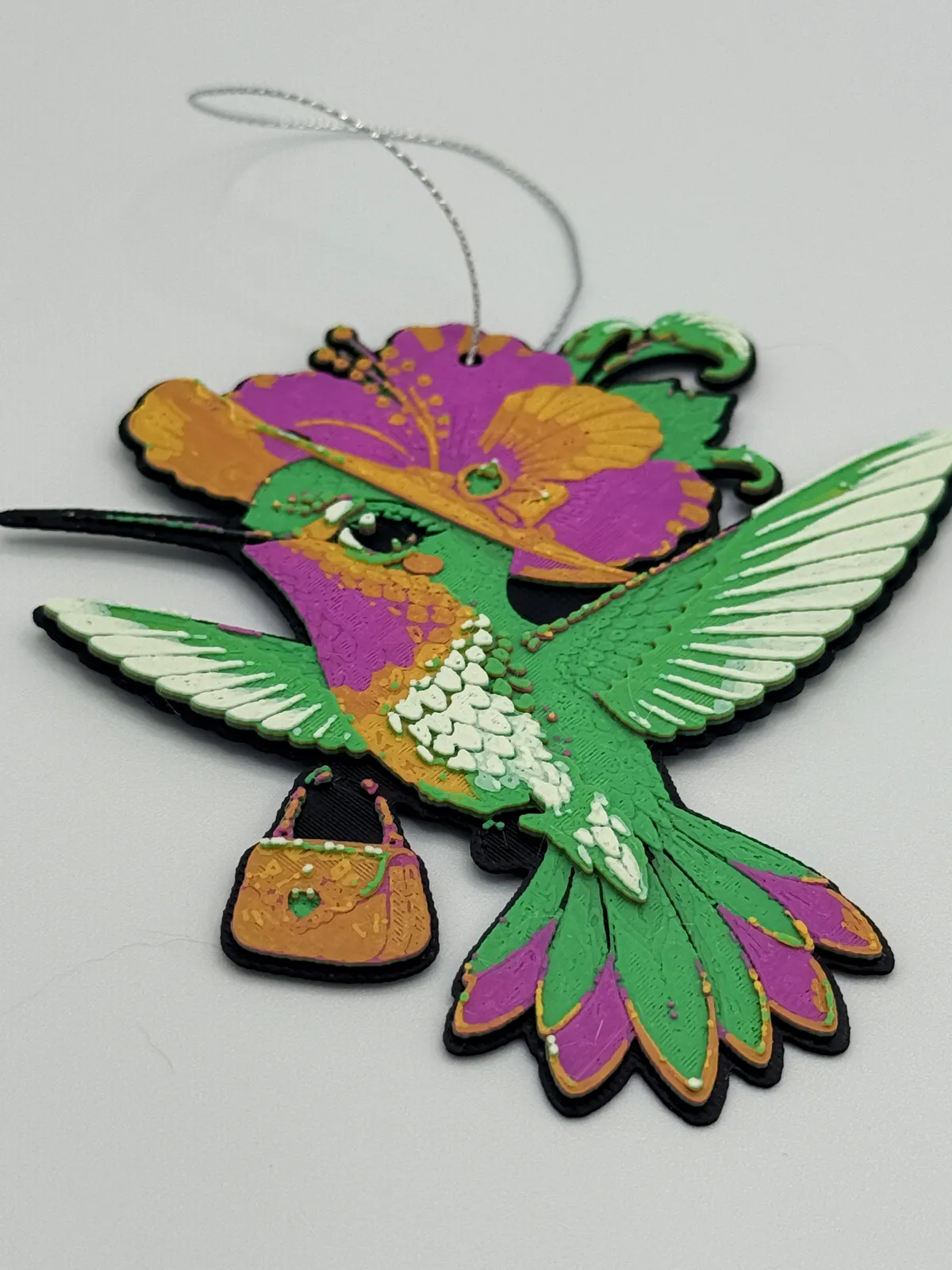 Fancy Hummingbird Wall Art and Ornament Hueforge
