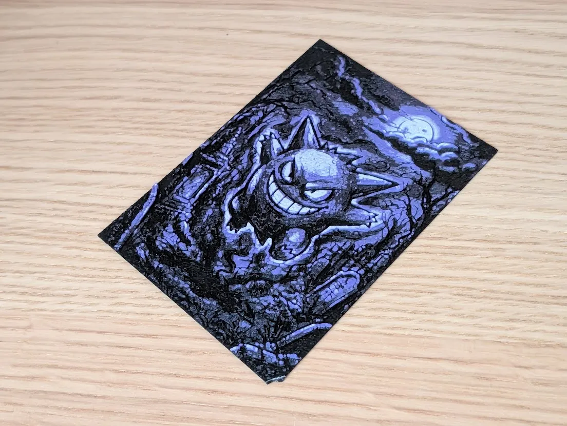 Gastly, Haunter & Gengar Pokemon Hueforge & Frame