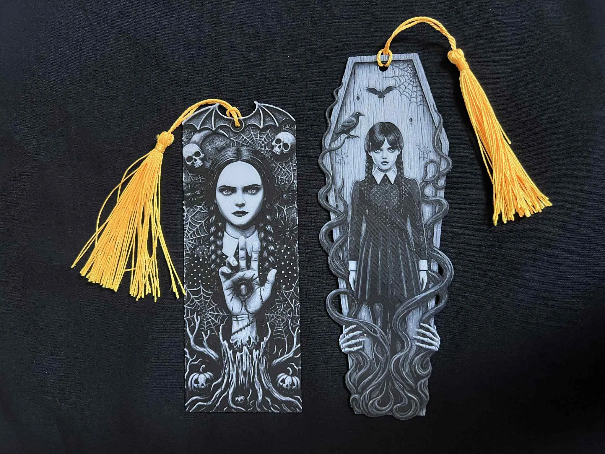 Wednesday Halloween Bookmark Set