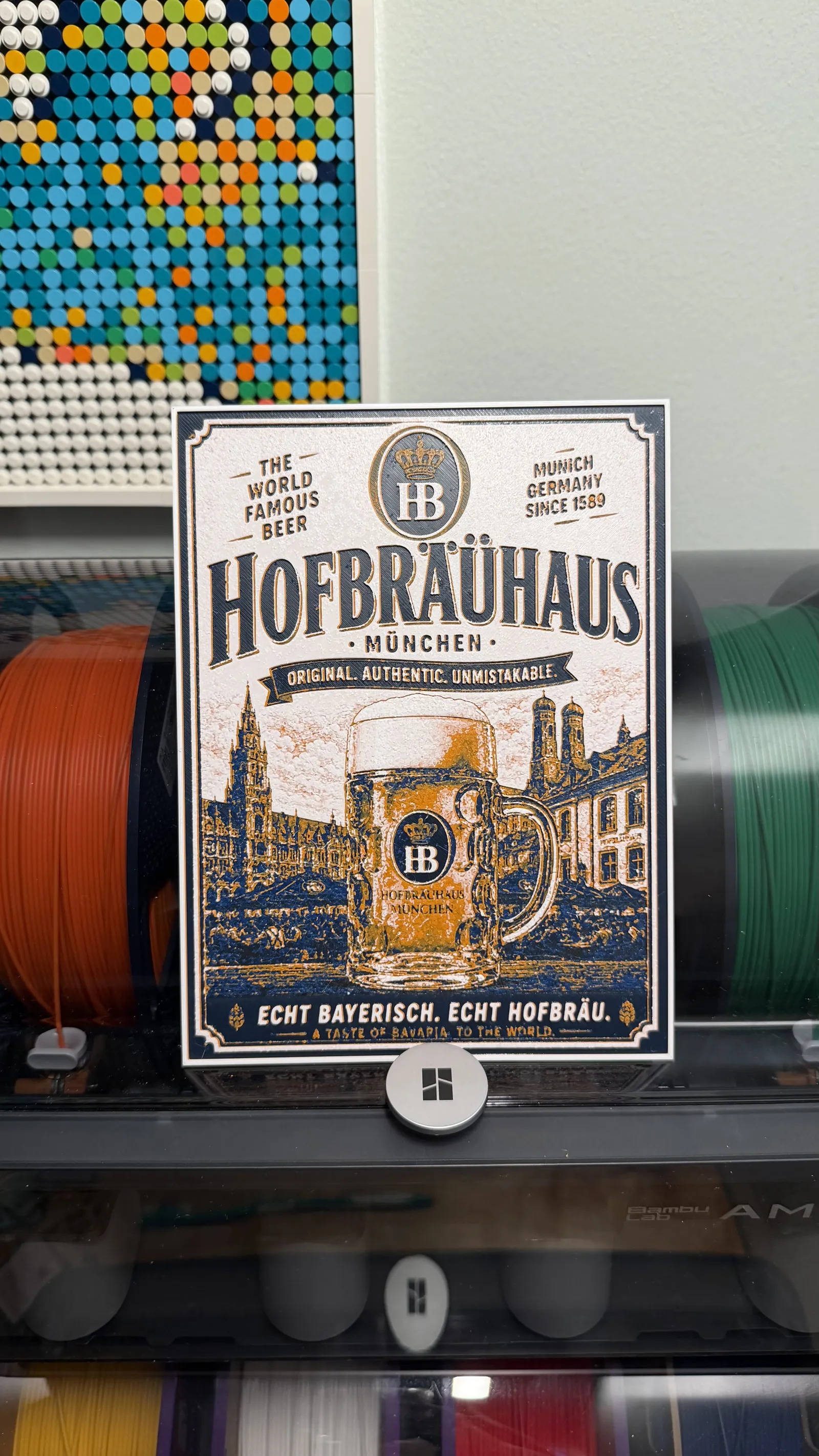 Hofbrauhaus Beer Poster Style HueForge