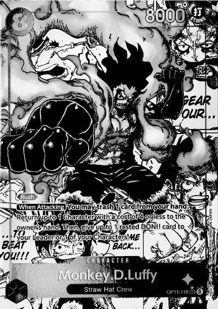 TCG CARTA LUFFY MANGA GEAR 4 ONE PIECE