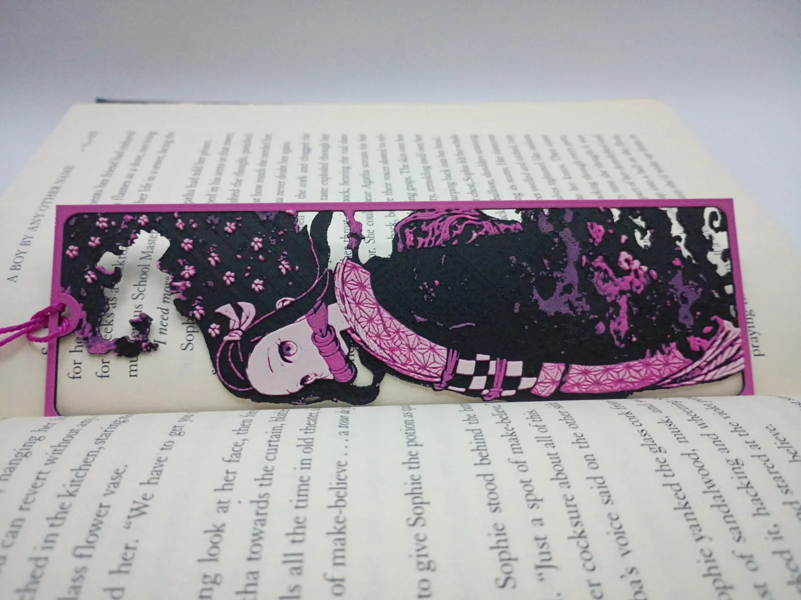 Nezuko Framed Cutout, Demon Slayer Bookmark