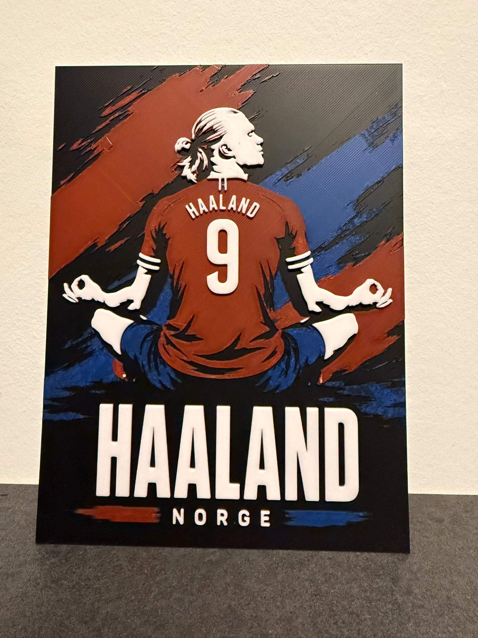 Haaland #9 Norway Hueforge Wall Art