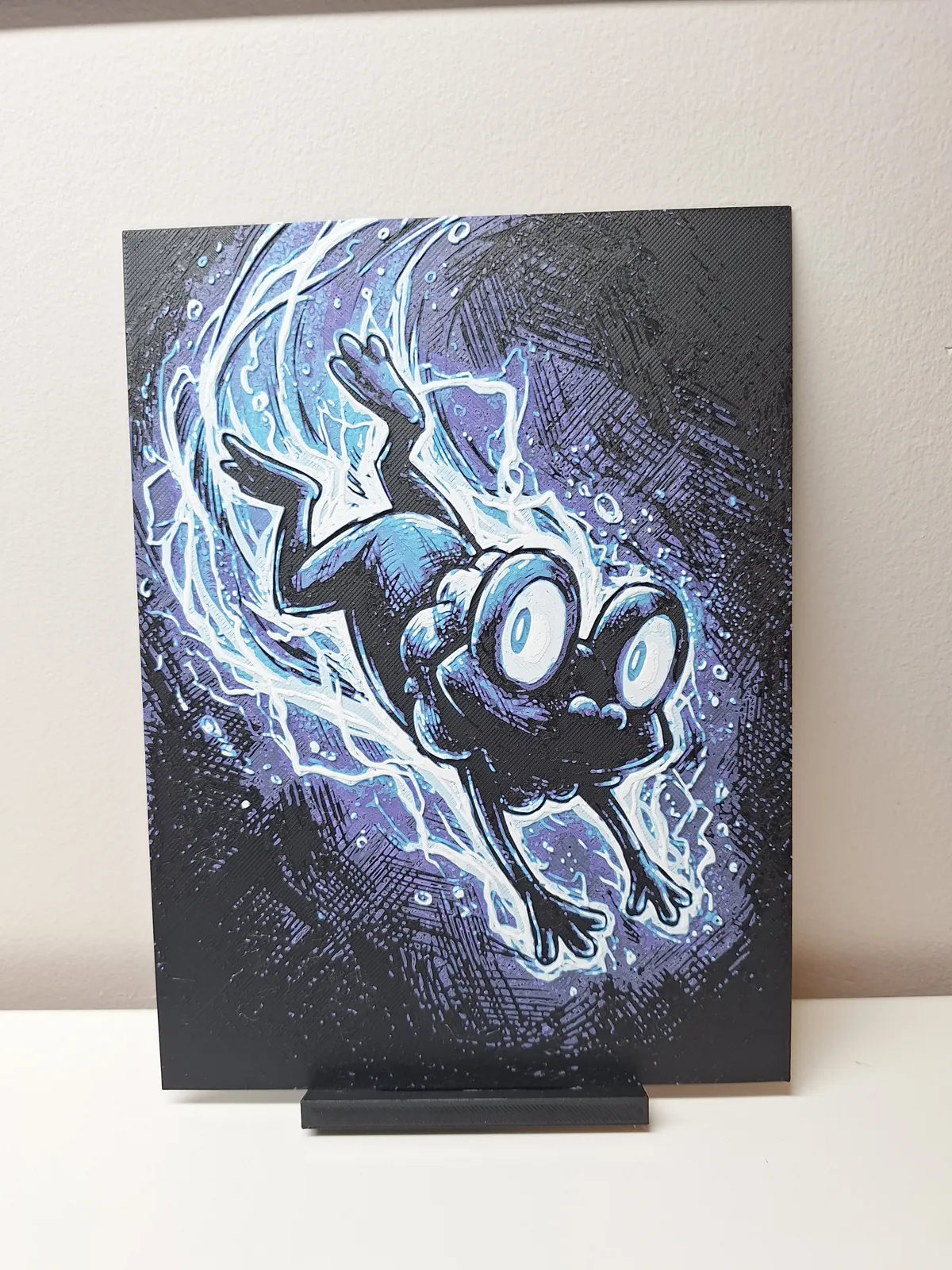 Froakie Dive - Hueforge Wall Art