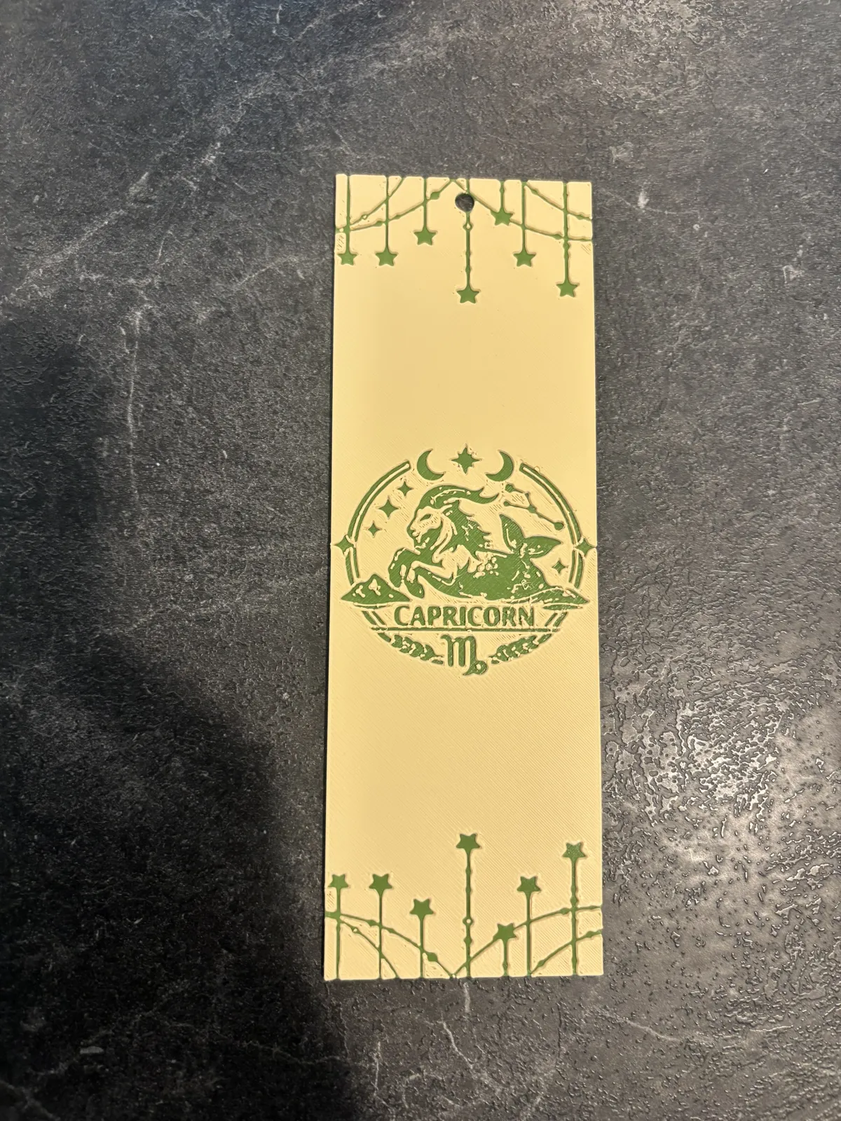 Capricorn Zodiac Sign Hueforge Bookmark