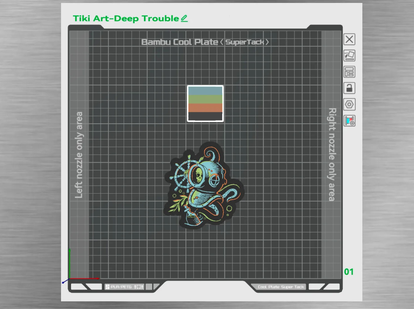Tiki Art -Deep Trouble Cutout