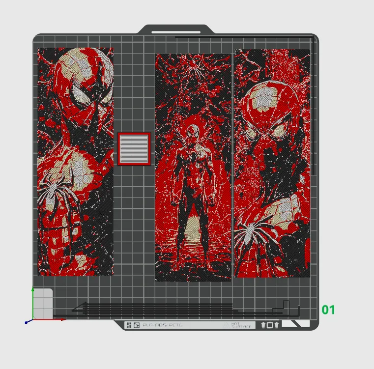 Set of 3 Fan Art Bookmarks - Marvel's Spiderman Portraits - Hueforge art