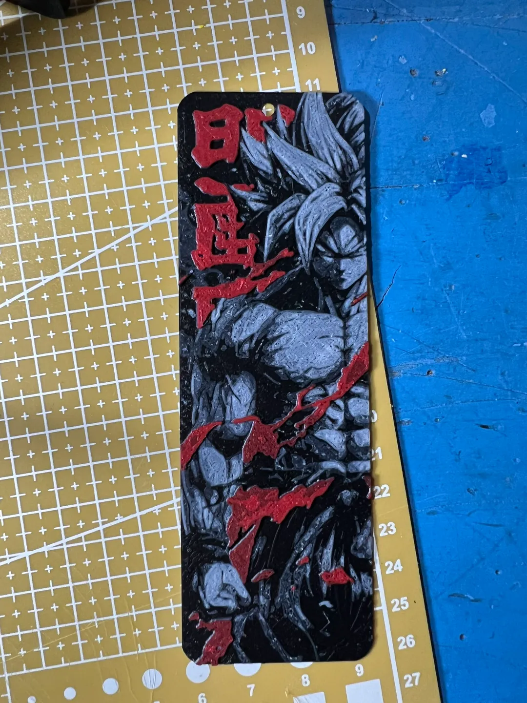 Goku bookmark red hueforge