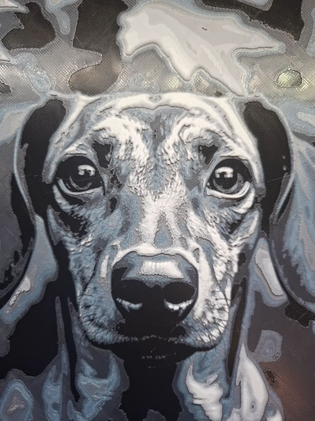 Dachshund Hueforge 200 x 200mm