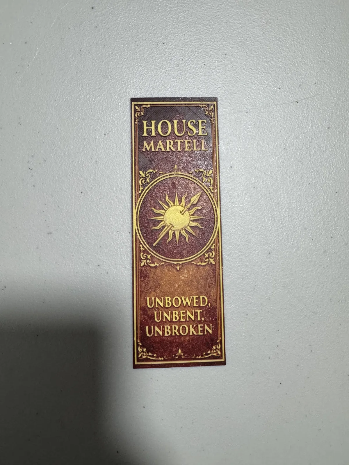 House Martell Bookmark - Game Of Thrones
