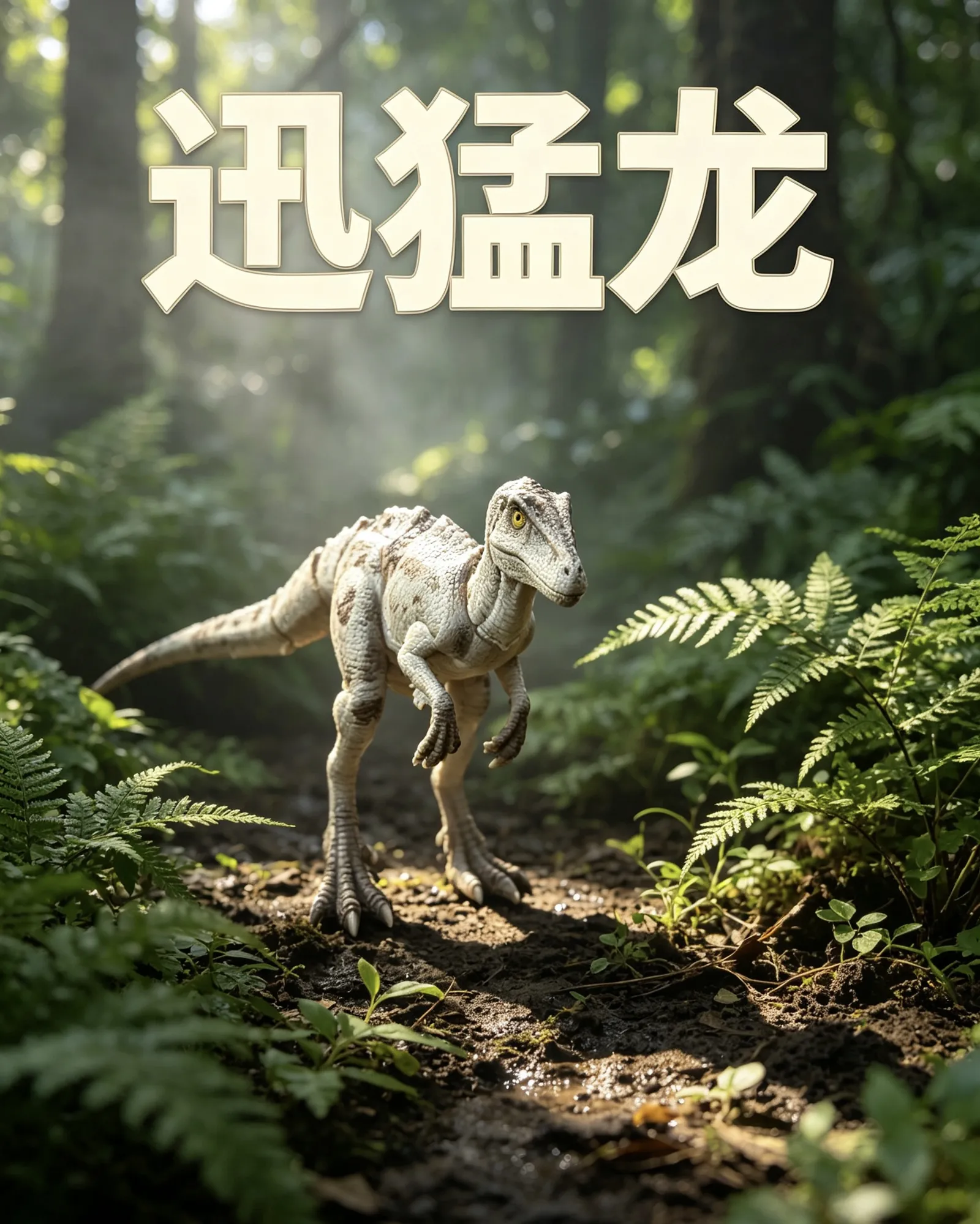 迅猛龙 可活动关节恐龙