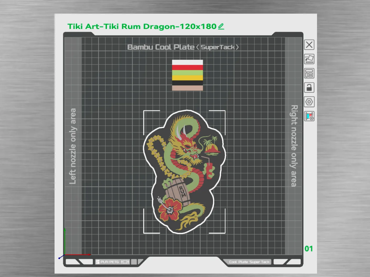 Tiki Art-Rum Dragon Cutout