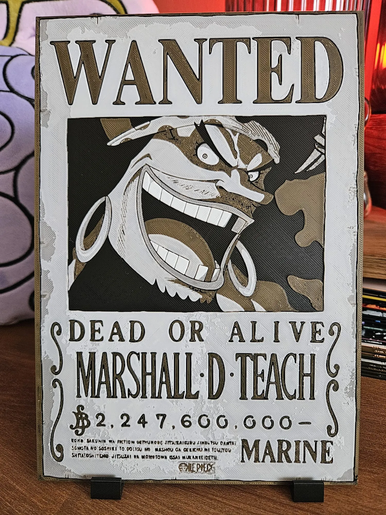 One Piece wanted poster - Marshall - D - Teach