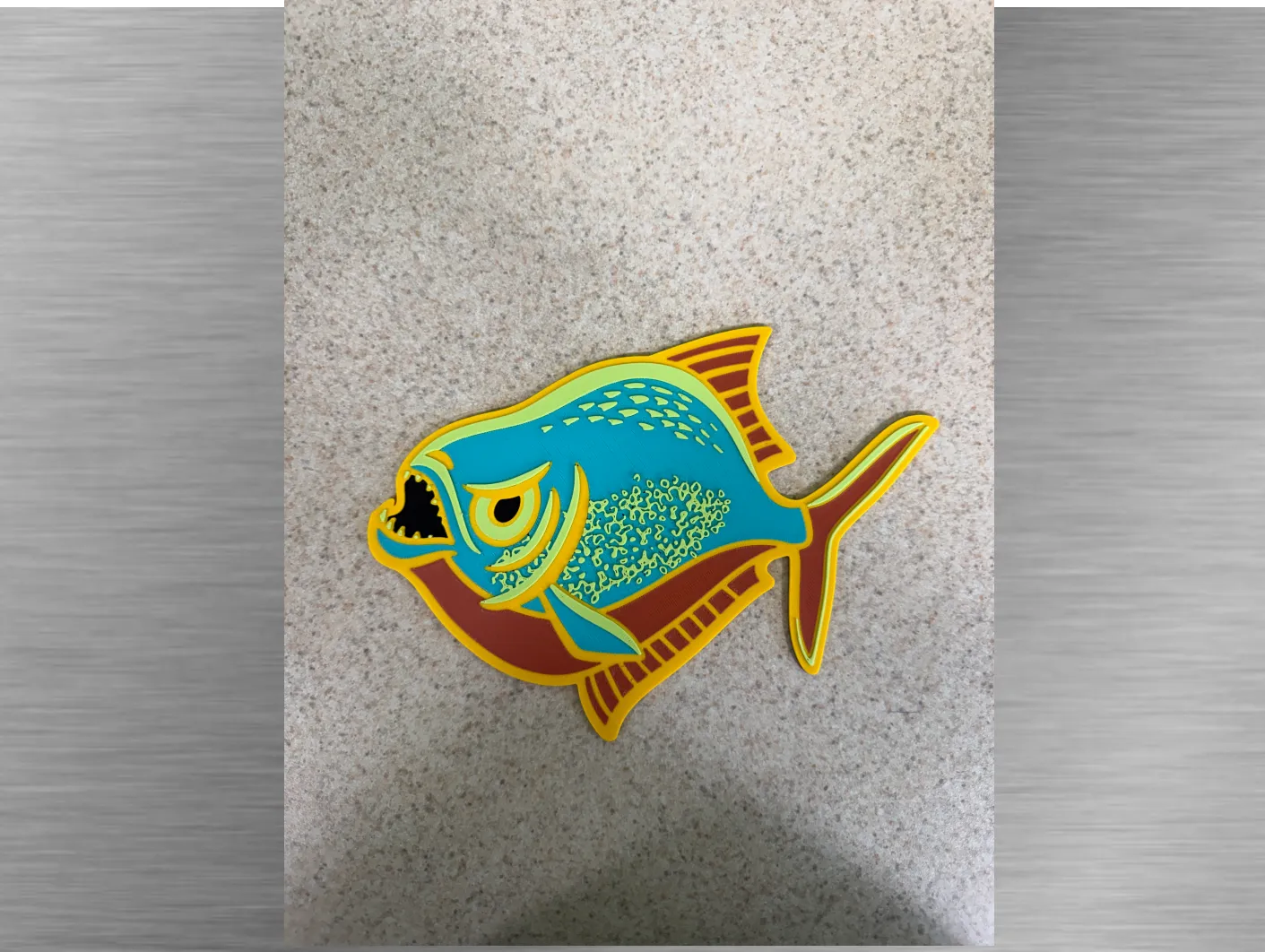 Red bellied Piranha Cutout