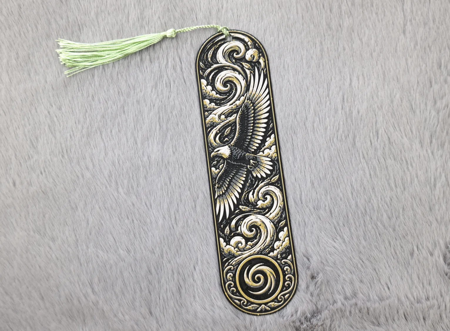 Majestic Eagle Storm Bookmark