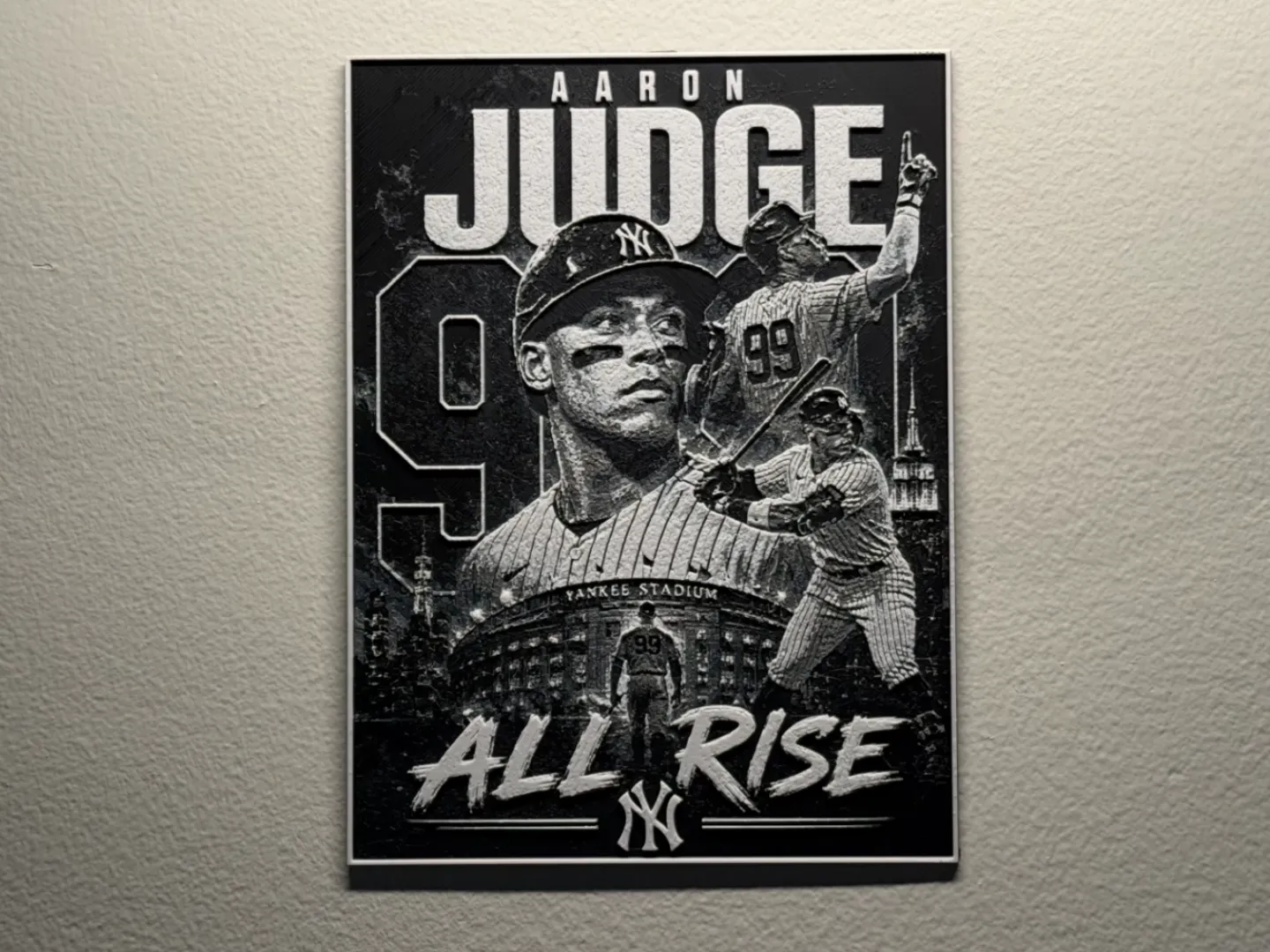 Aaron Judge New York Yankees Player Card HueForge