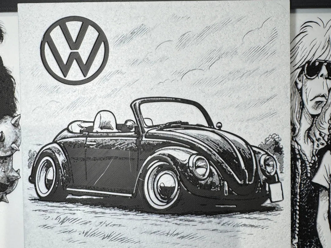 Hue Forge Karikatur VW Käfer Cabrio