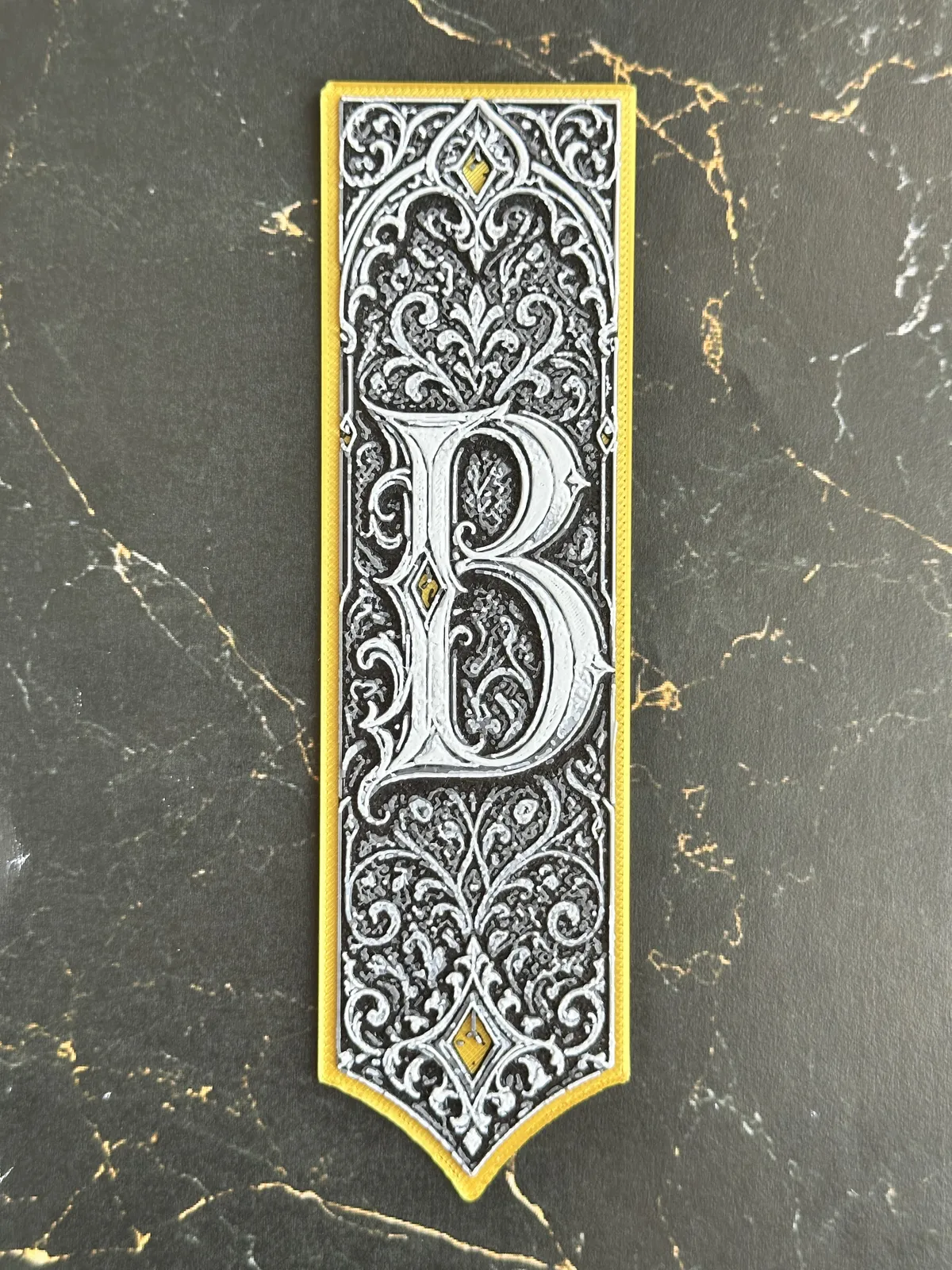 Gothic Letter B Bookmark - HueForge Alphabet