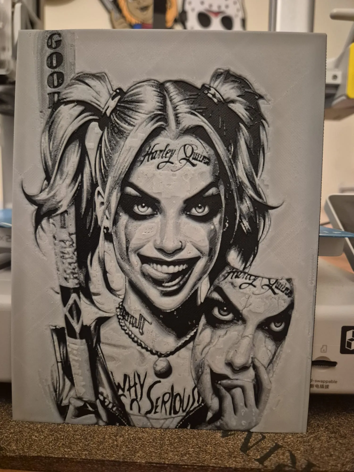 Harley quinn tongue hueforge