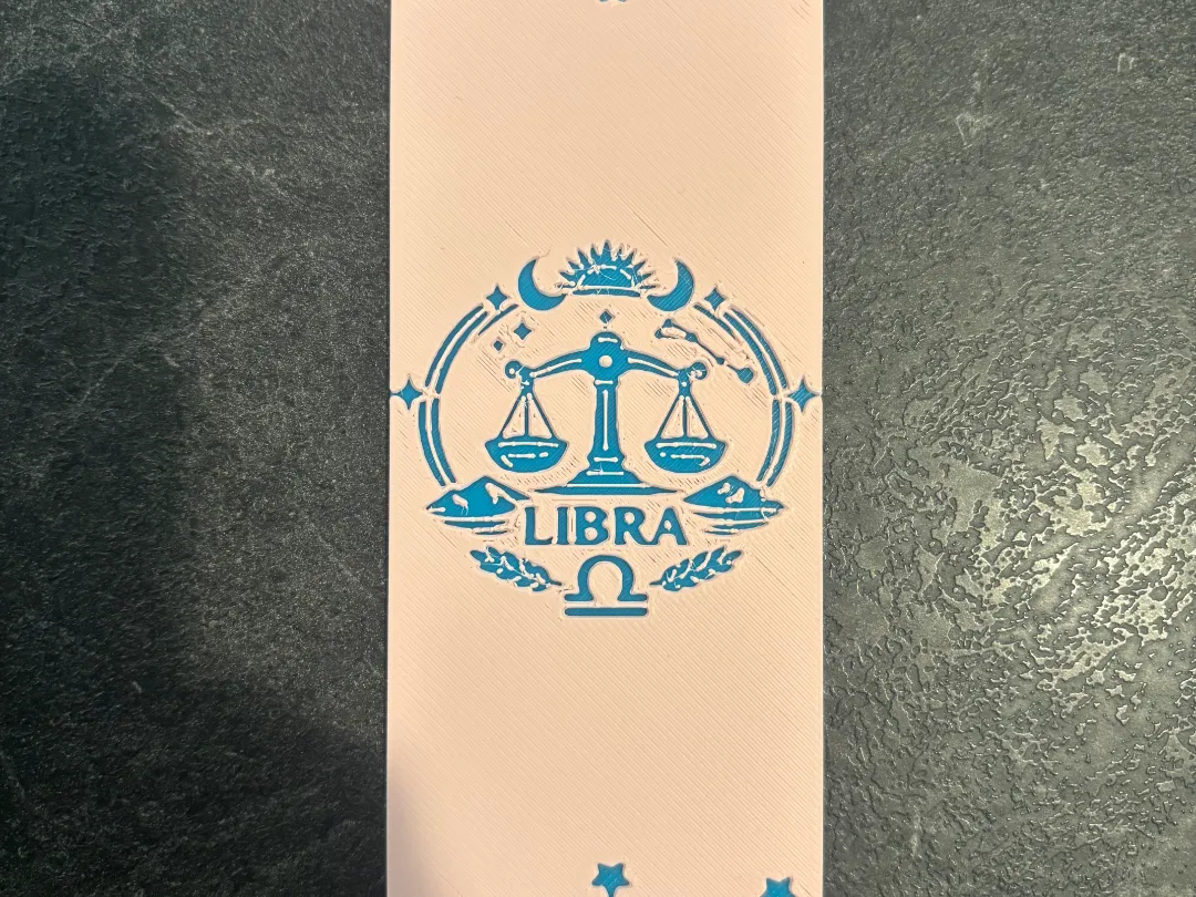 Libra Zodiac Sign Bookmark Hueforge