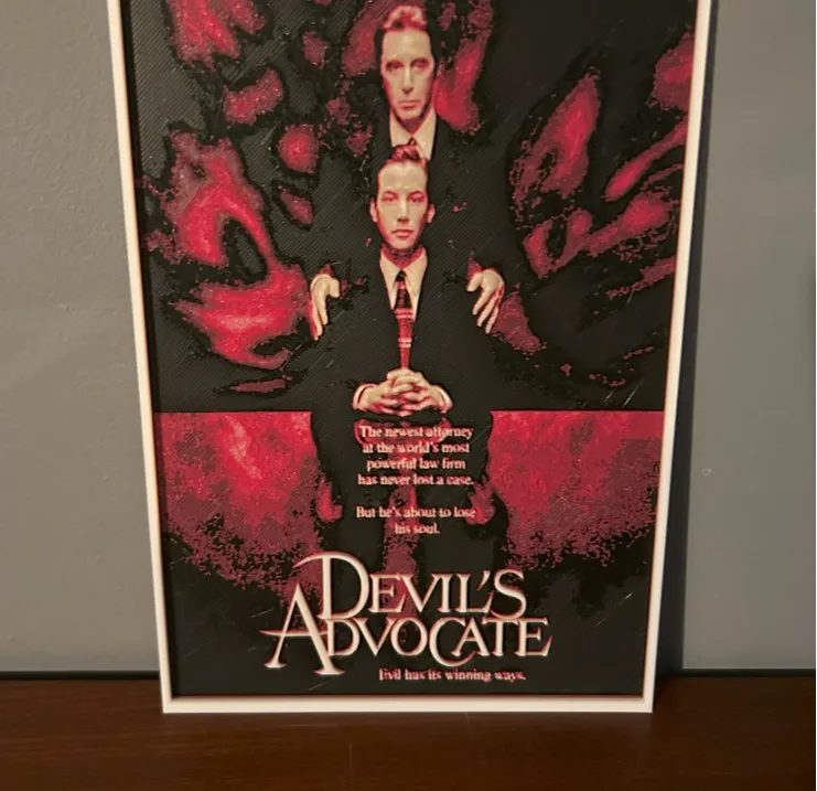 Hueforge Movie Poster - Devil's Avocate -