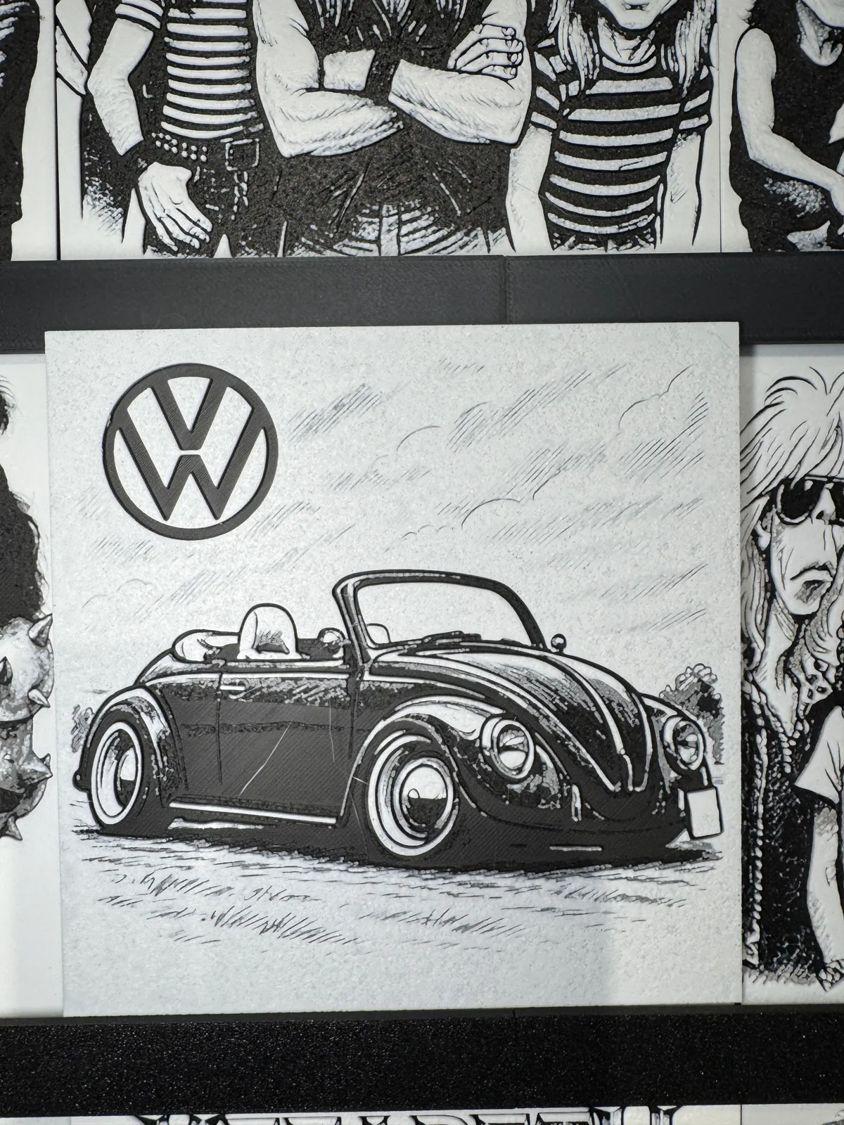Hue Forge Karikatur VW Käfer Cabrio