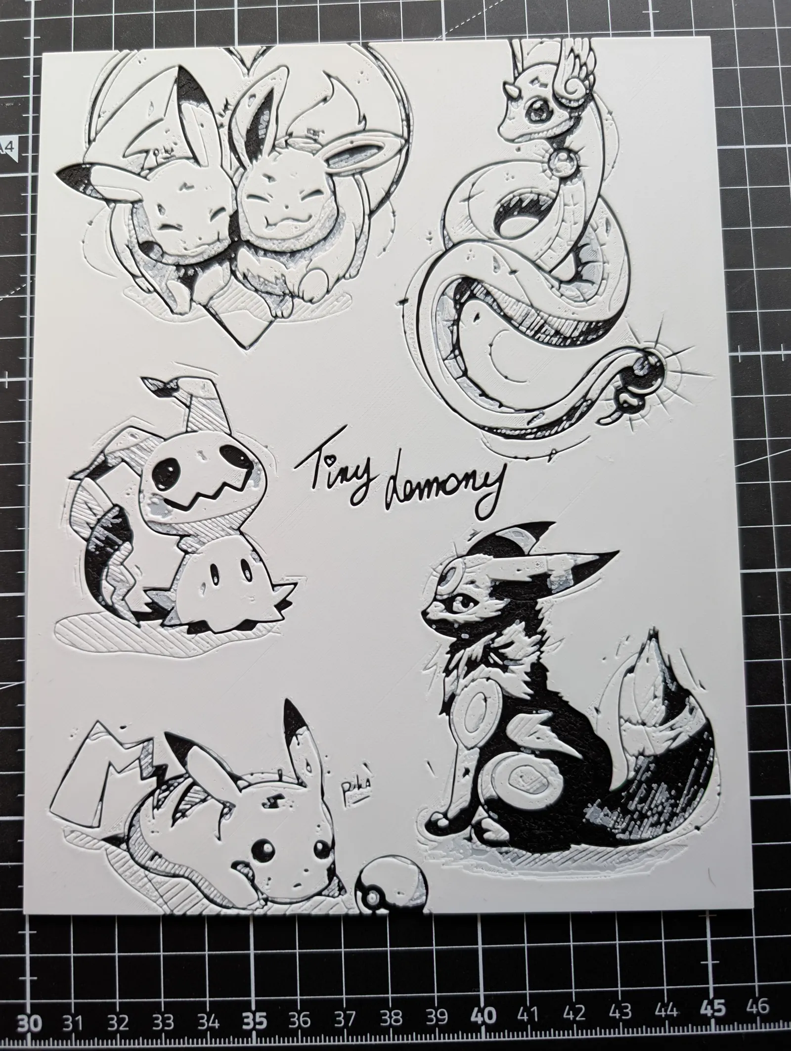 Pkmn pencil drawing collection