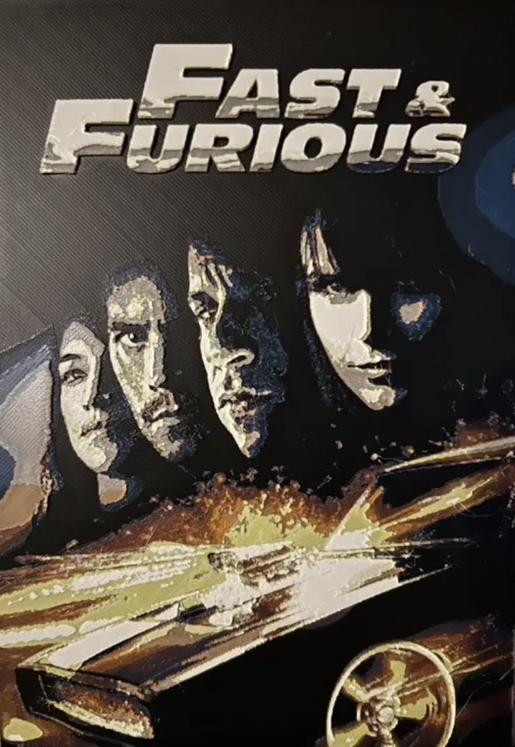 Hueforge Movie Poster - Fast & Furious -