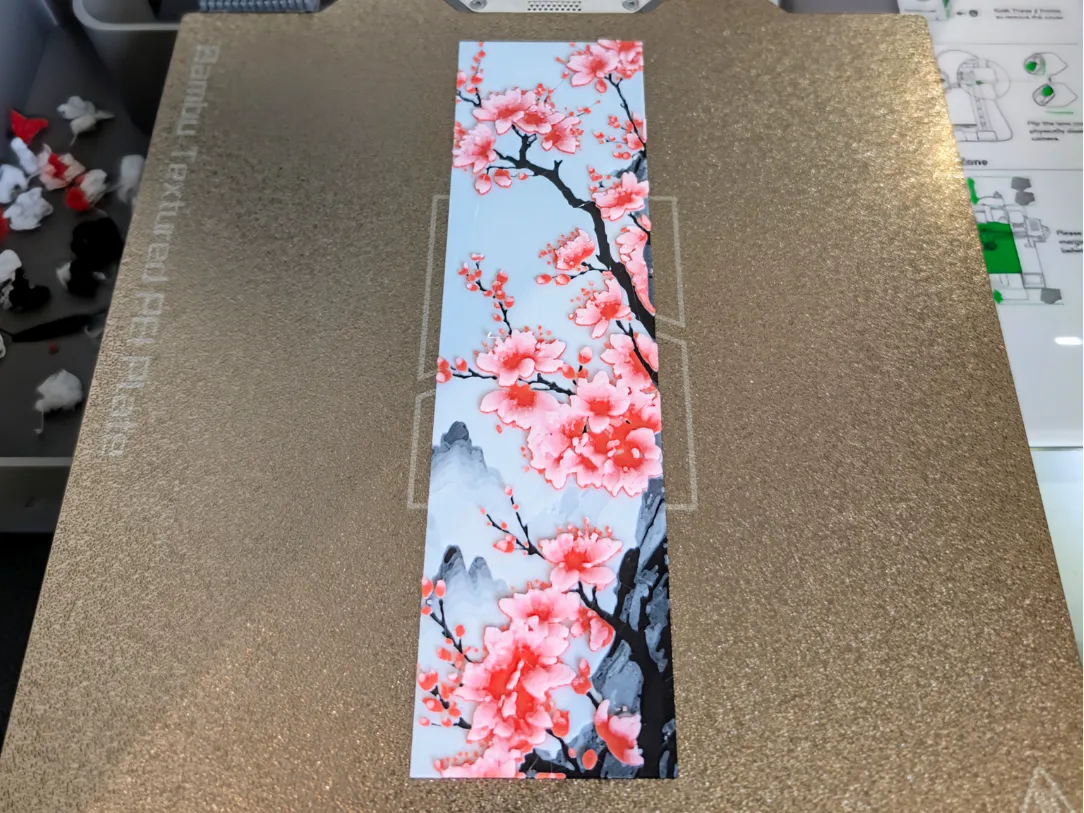 Cherry Blossom Bookmark - HueForge