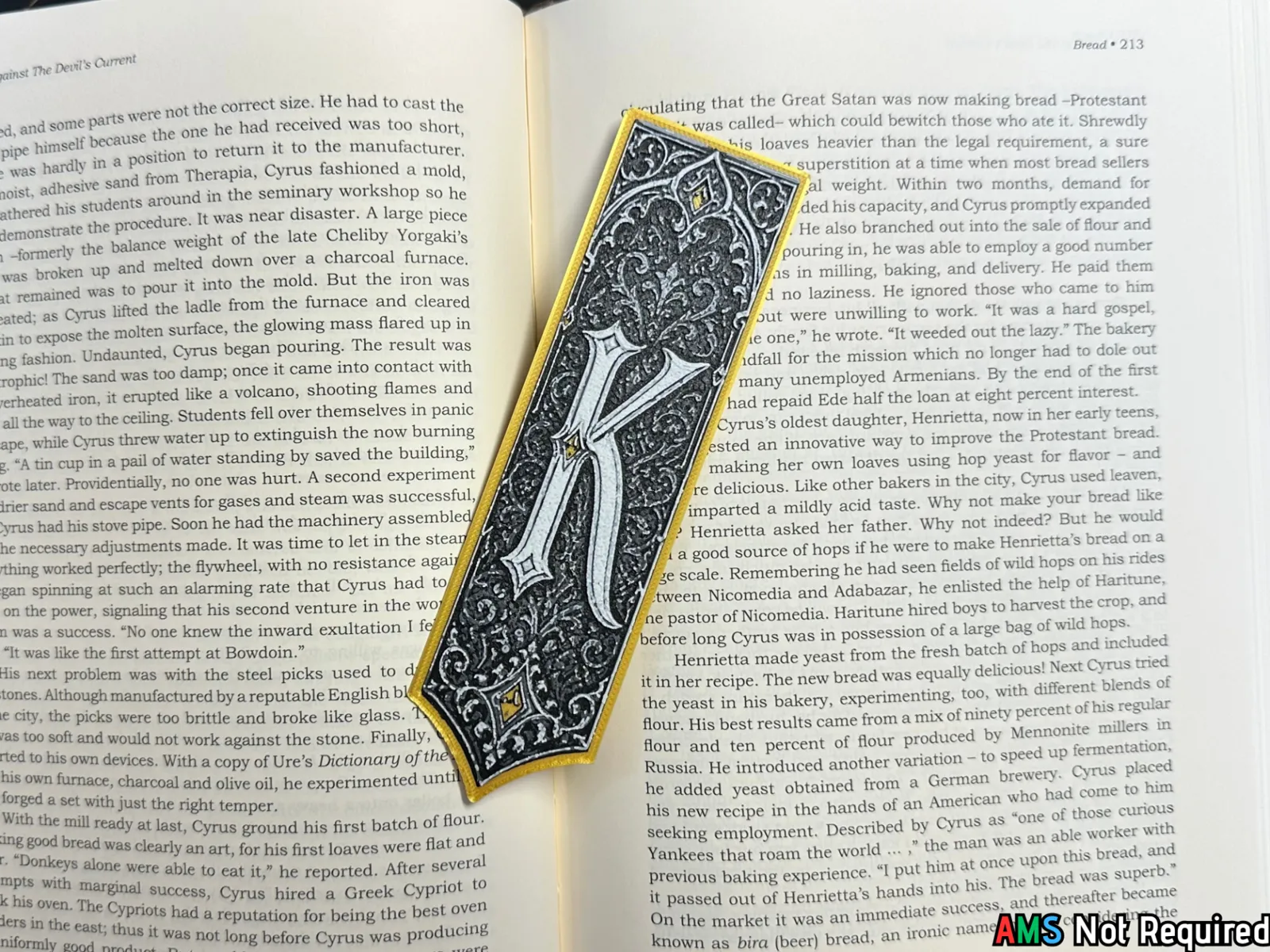 Gothic Letter K Bookmark - HueForge Alphabet