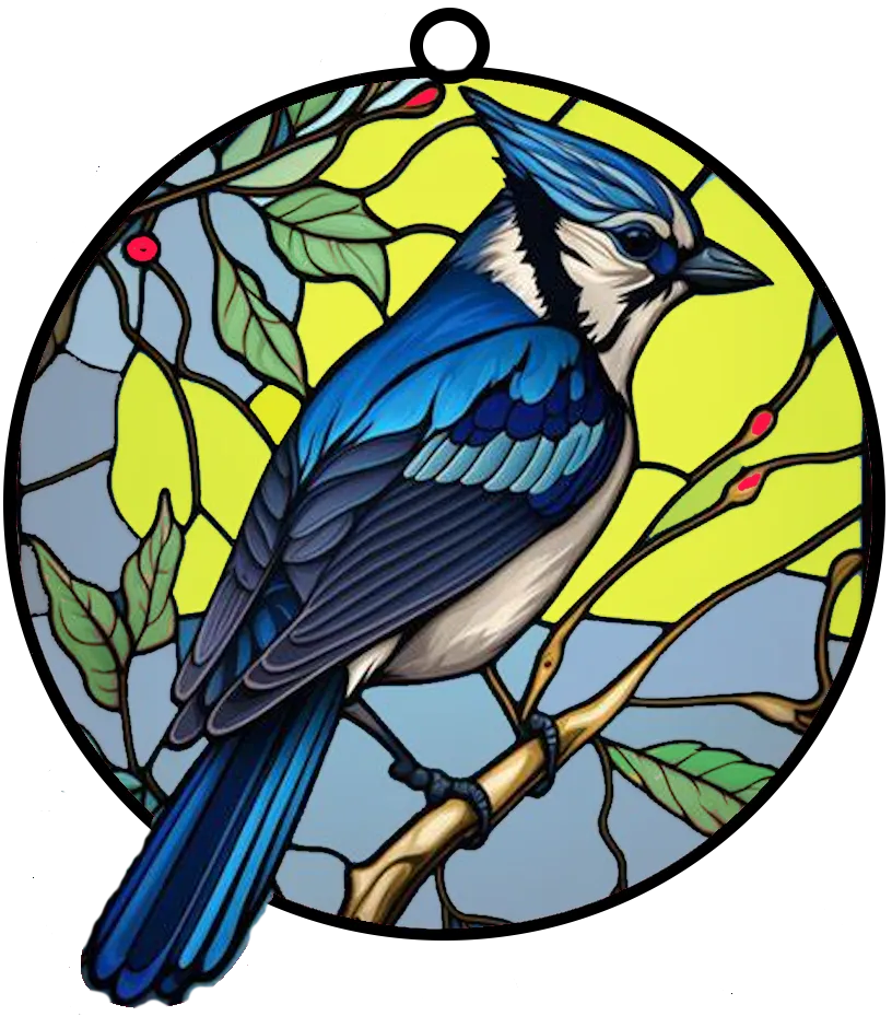 HueForge Stained Glass Blue Jay