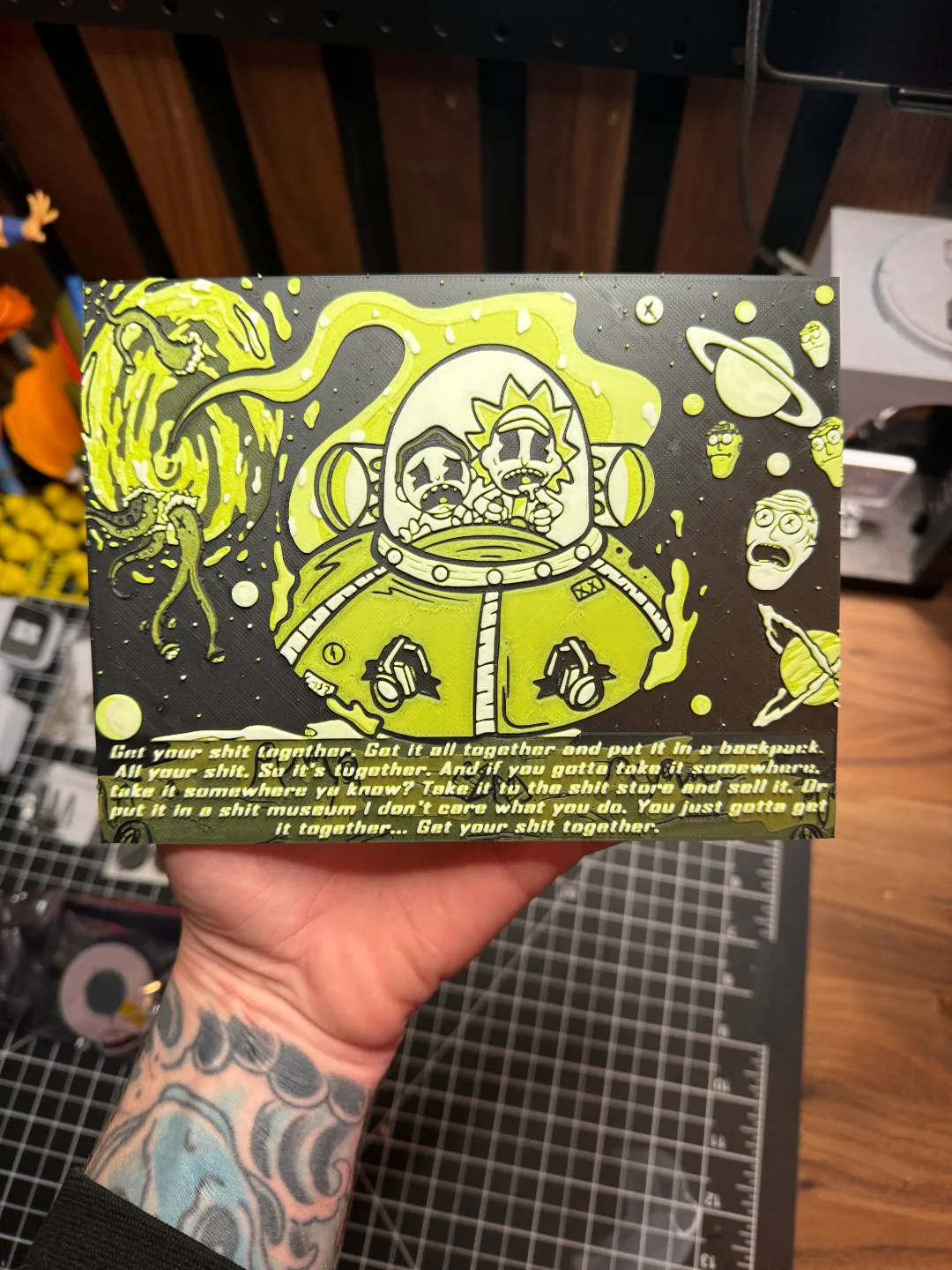 Rick & Morty Take Your Sh*t OG Art Hue Forge