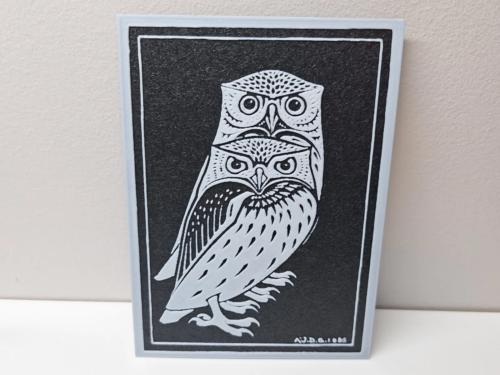 Two Owls - Hueforge / 2D Art