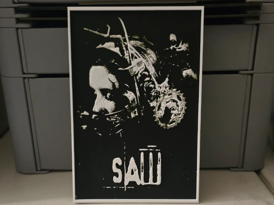 Saw Movie Poster - Hueforge Art