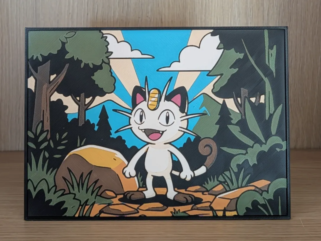 Meowth Hueforge & Frame