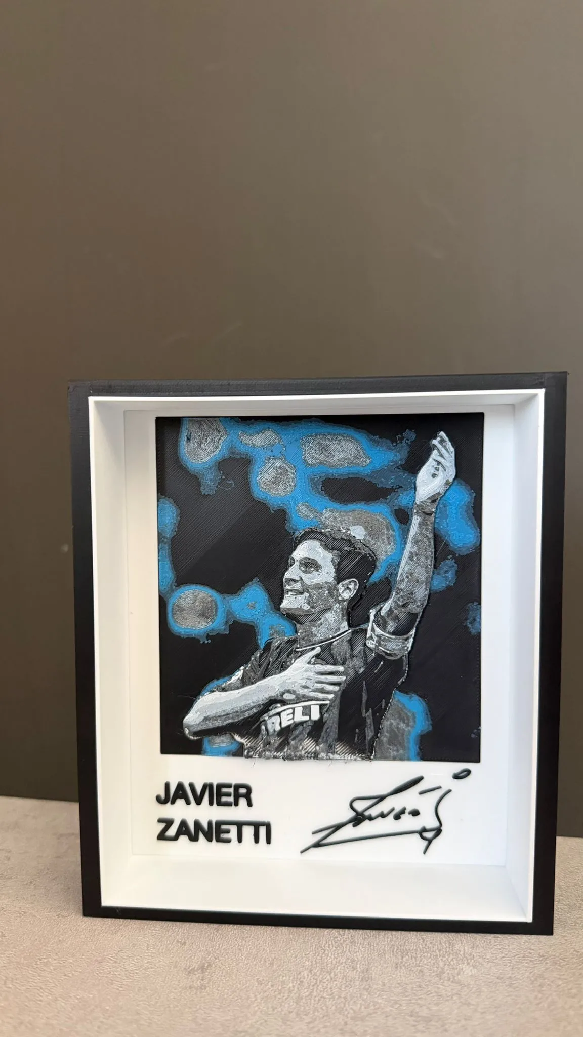 Javier Zanetti Hueforge – Inter Legend Wall Art