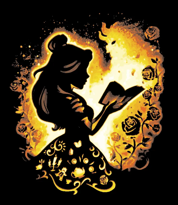 Hueforge - Disney - Belle Reading