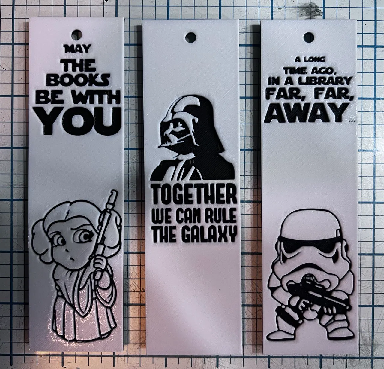 Set 3 Bookmarks Star Wars Hueforge