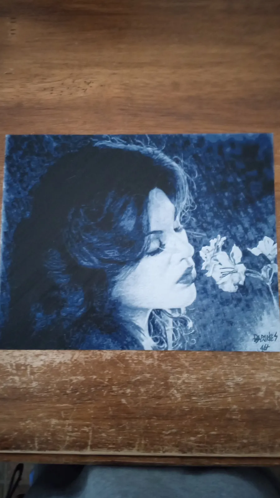 girl and flower
