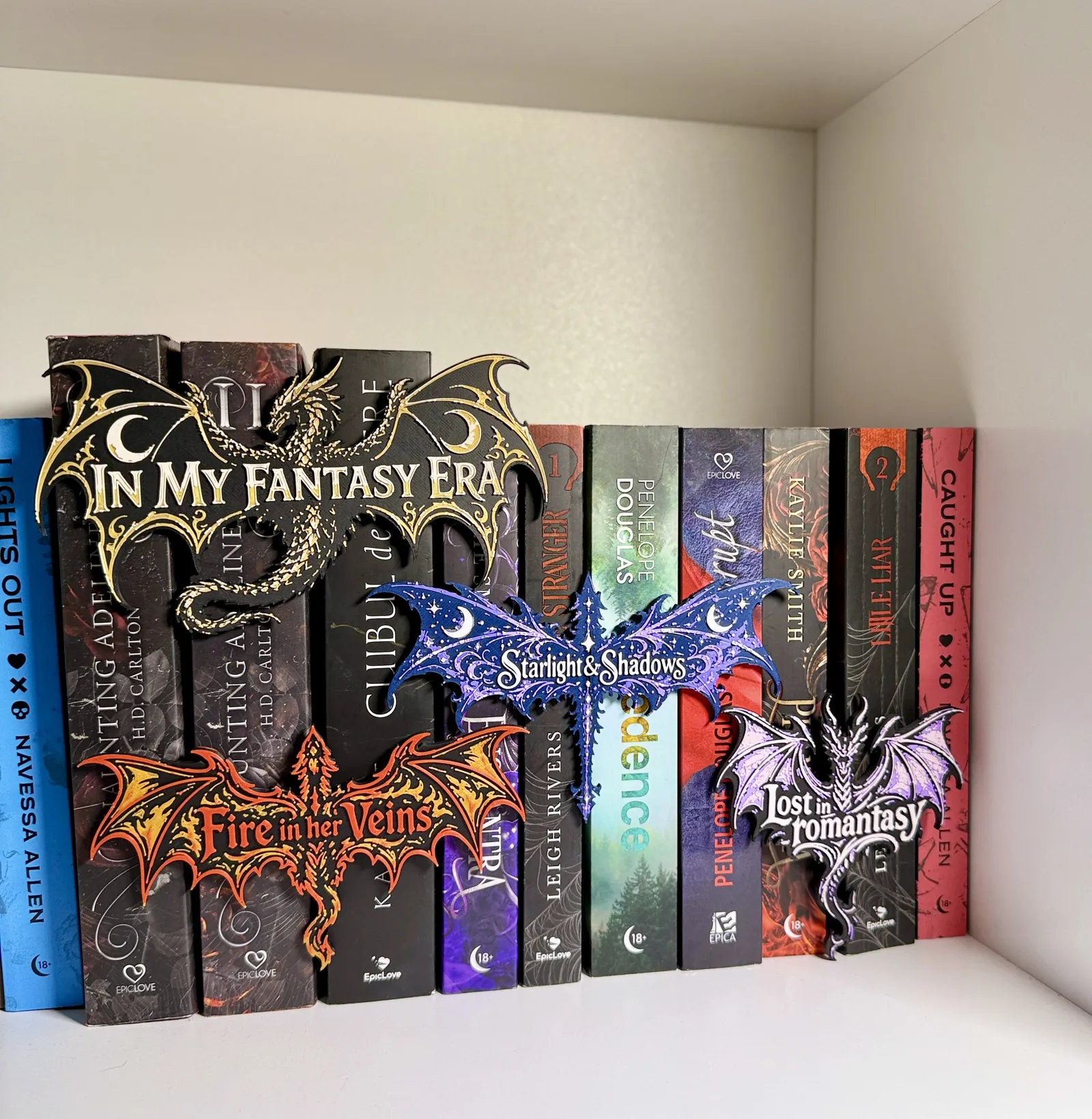 Celestial Dragon Bookshelf Decor Fantasy Booknook