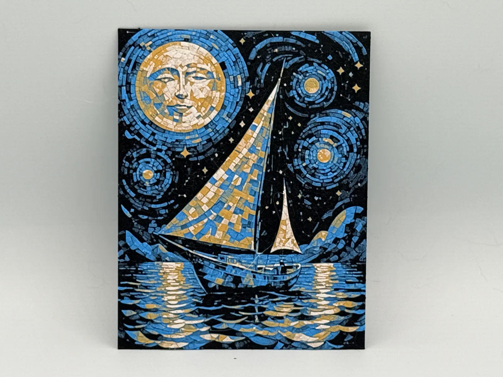 Starry Night Man in the Moon Hueforge