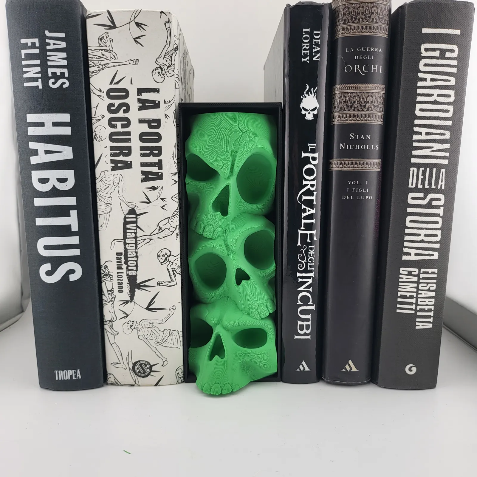 Skull Book Nook Skeleton Bookshelf Insert Book