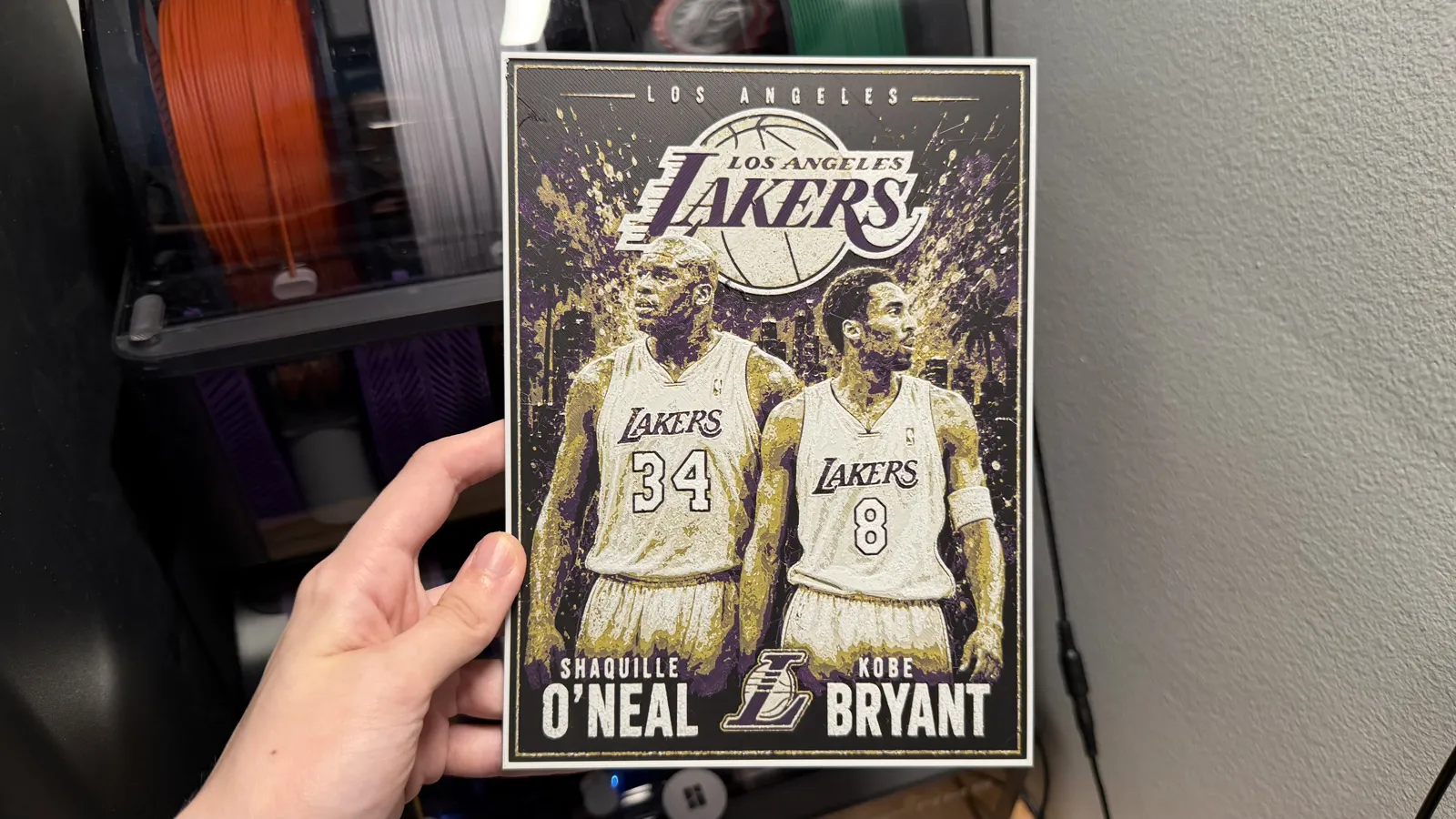 Kobe and Shaq Poster HueForge