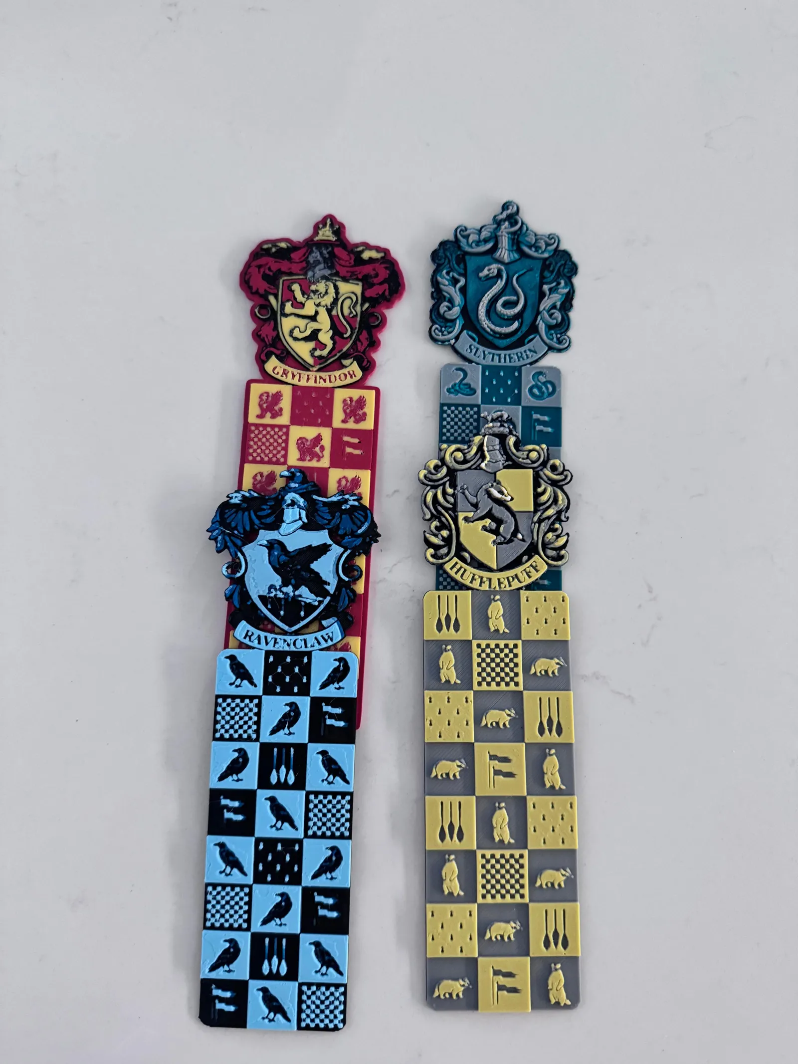 Harry Potter- Hogwarts House Bookmarks (HueForge)