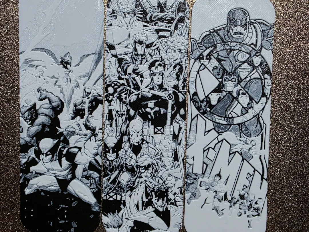 Mutant Hero Ganart Bookmark Set of 3 BlackWhite